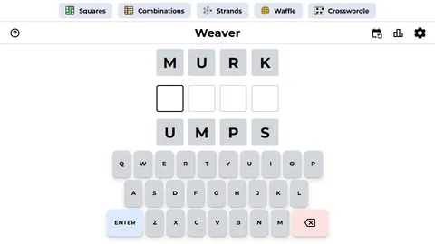 Weaver official game page captured in a desktop browser