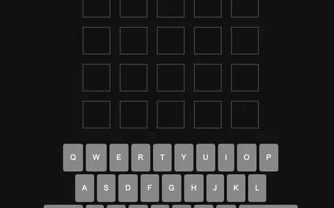 'Weirdle' game in progress