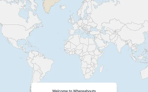 'Whereabouts?' game in progress
