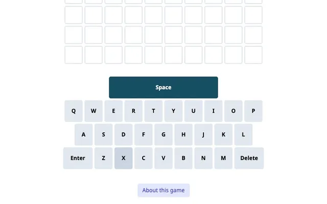 'Wheredle' game in progress
