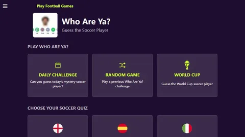 Who Are Ya official game page captured in a desktop browser