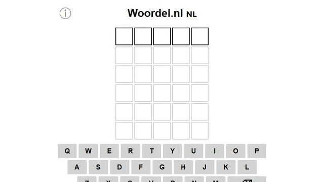 'Woordel' game in progress