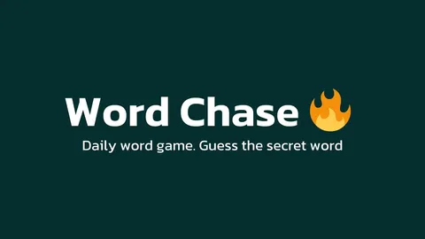 Word Chase official game page captured in a desktop browser