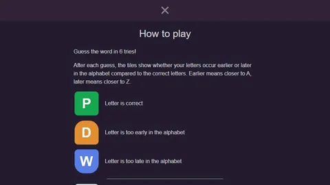 Word Peaks official game page captured in a desktop browser
