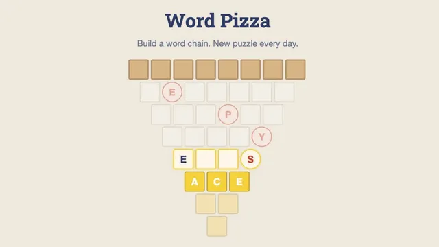 Word Pizza official game page captured in a desktop browser