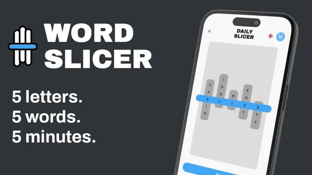 Word Slicer official game page captured in a desktop browser