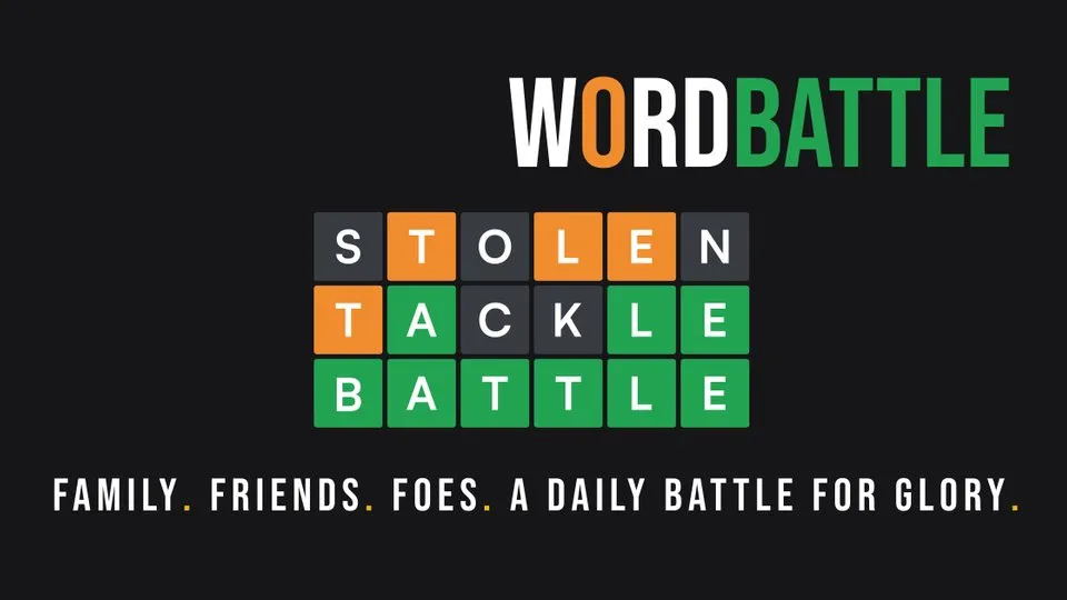 WordBattle official game page captured in a desktop browser