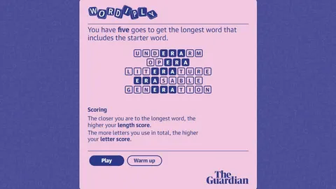 Wordiply official game page captured in a desktop browser