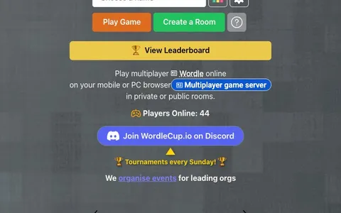 'Wordle Cup' game in progress