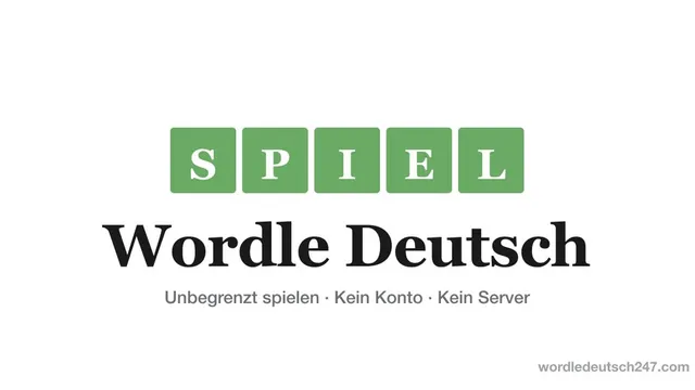 Wordle Deutsch 247 official game page captured in a desktop browser