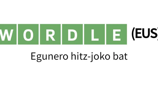 Wordle (EUS) official game page captured in a desktop browser