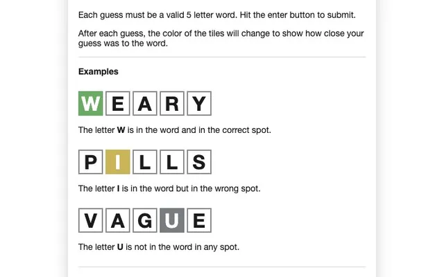 'Wordle Forever' game in progress