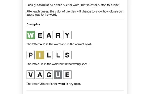 'Wordle Forever' game in progress