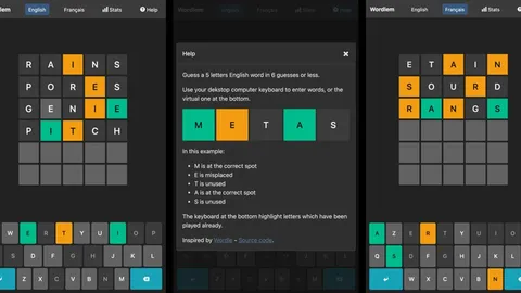 Wordlem official game page captured in a desktop browser