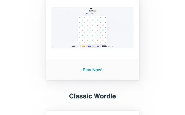 'Wordler' game in progress
