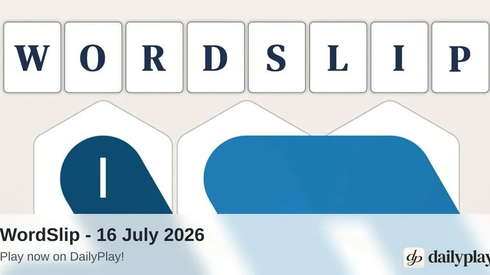 WordSlip official game page captured in a desktop browser