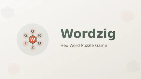 WordZig official game page captured in a desktop browser