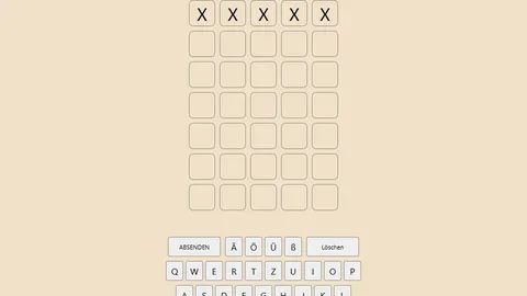 'Wörtle' game in progress