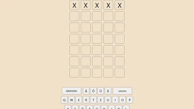 'Wörtle' game in progress