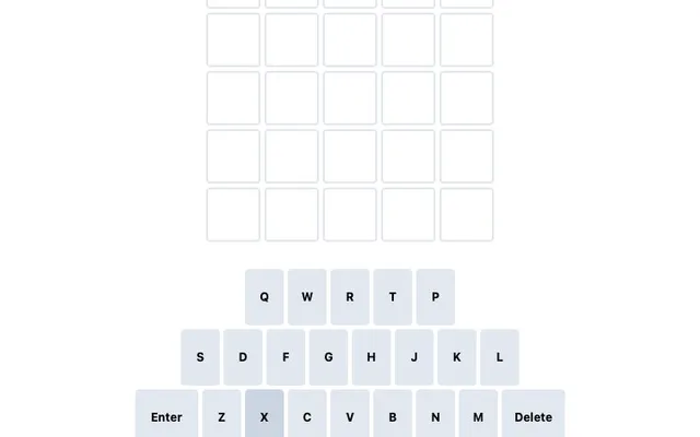 'Wrdl' game in progress