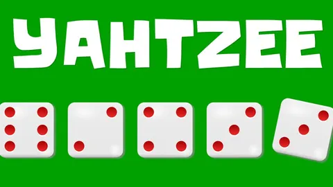 Yahtzee official game page captured in a desktop browser