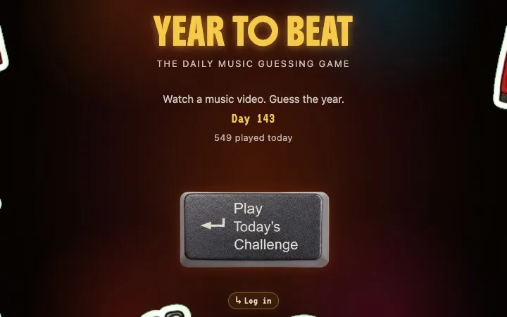 'Year To Beat' game in progress