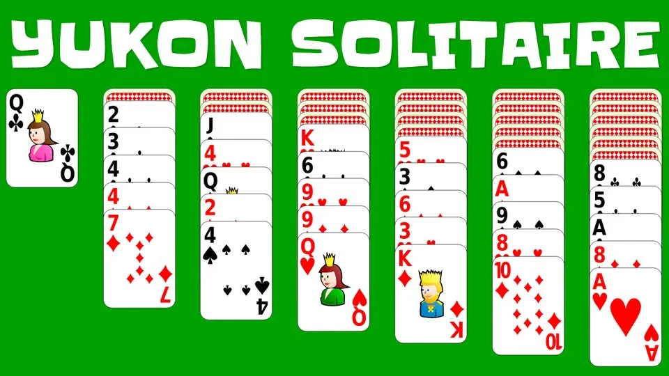 Yukon Solitaire official game page captured in a desktop browser
