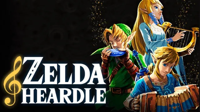 Zelda Heardle official game page captured in a desktop browser