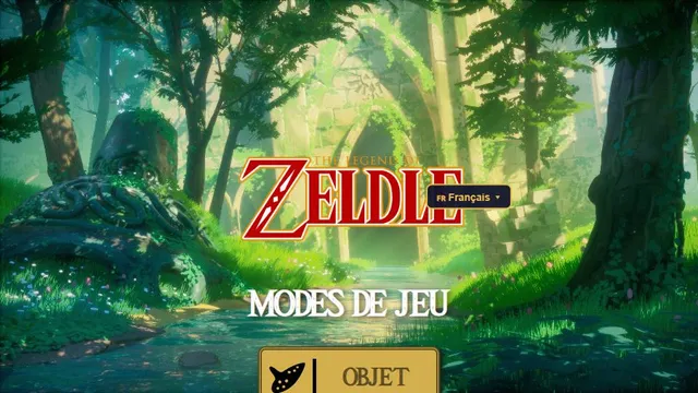 Zeldle official game page captured in a desktop browser